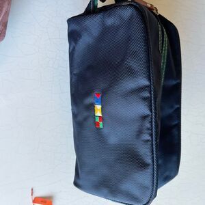 Vintage toiletries bags embroidered flags